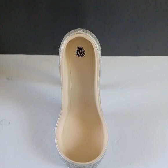 Wild Eye Designs Stiletto‎ High Heel  Bottle Holder Bottle Caddy, Silver Glitter - Picture 5 of 9